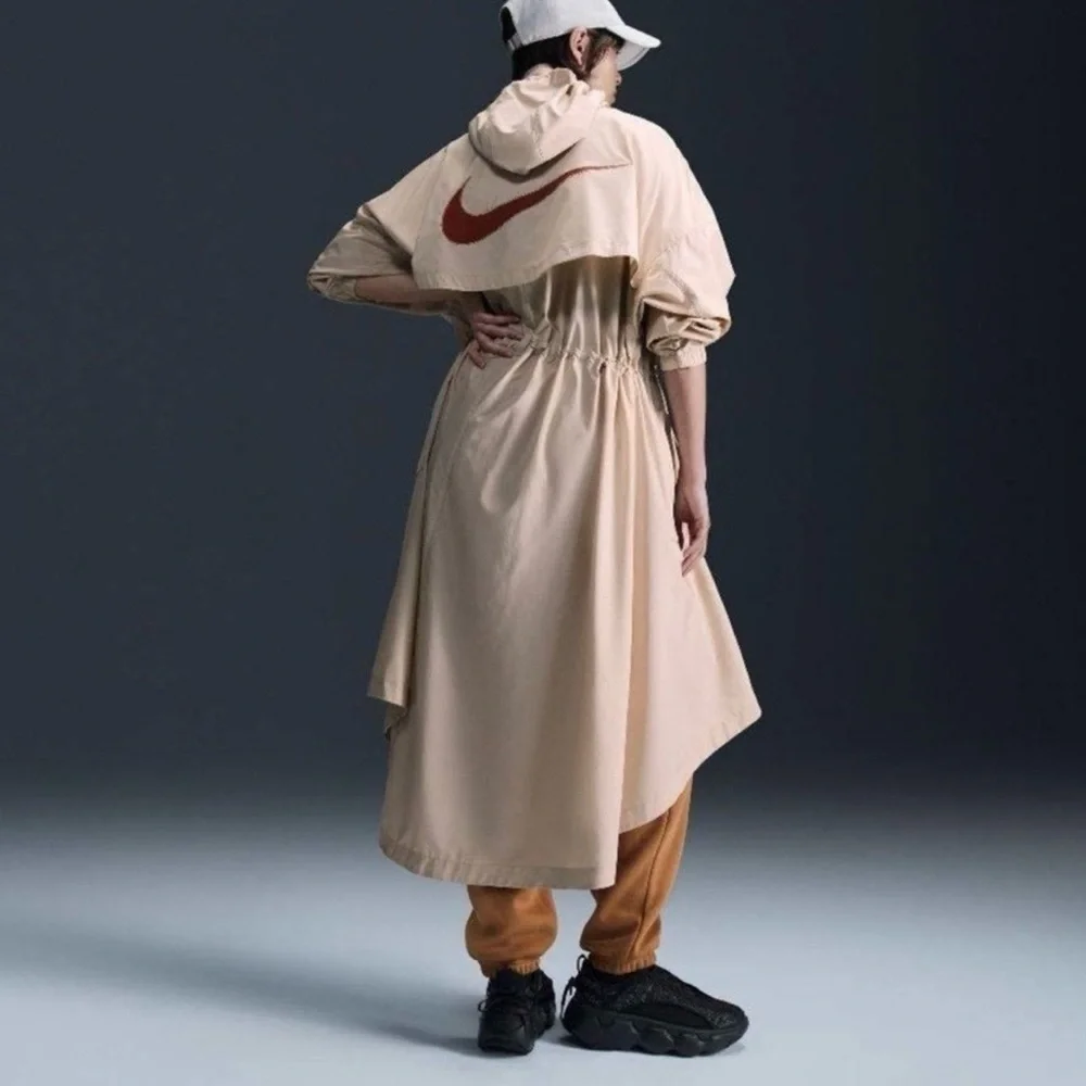Nike Hooded Lightweight Trench Coat - Picture 1 of 12